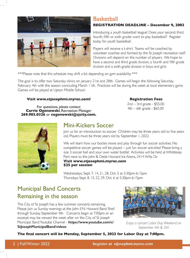 Page 2 of newsletter